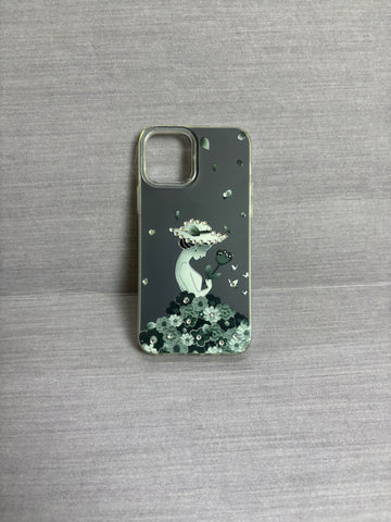 GIRLS STONE CASE BLACK