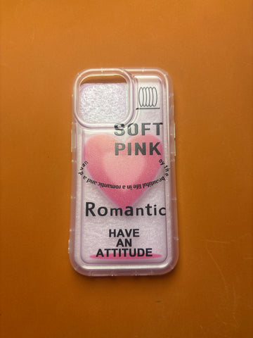 Soft Pink Transparent Case 13 Pro