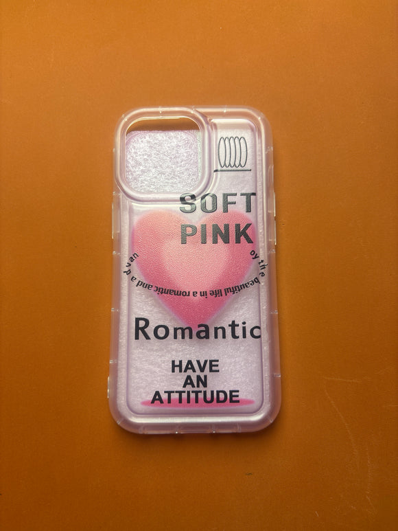 Soft Pink Transparent Case 13 Pro