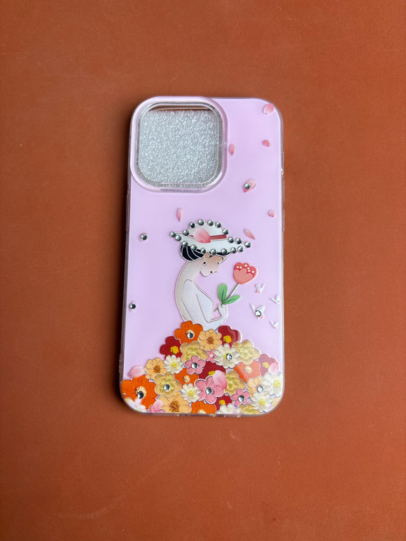 PINK STONE CASE 14 pro