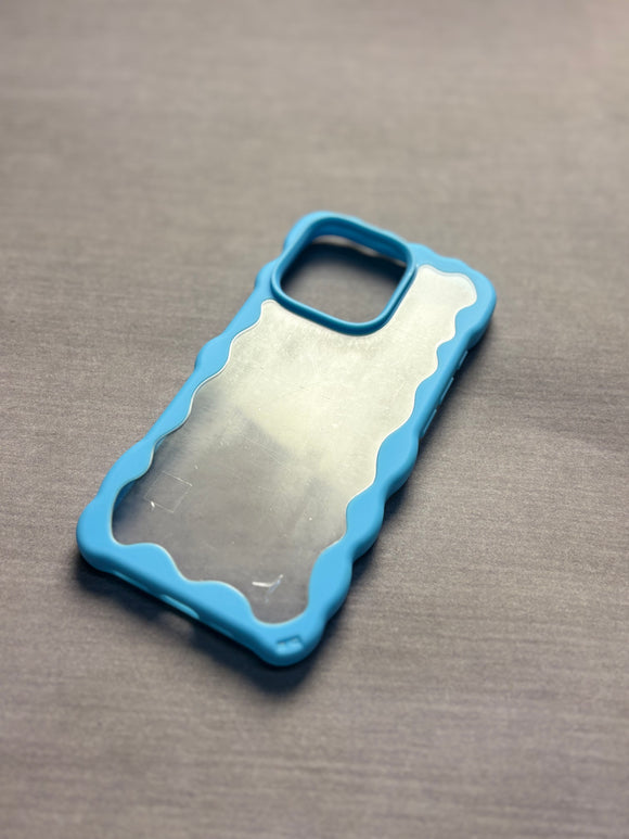 BLUE WAVY TRANSPARENT Case