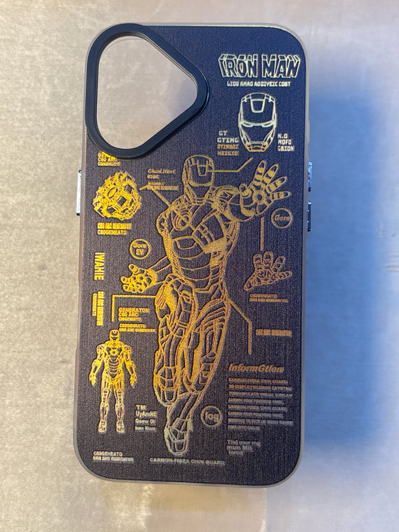 Hologram iron man print iPhone 16