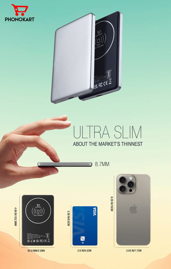 SLIM MAGSAFE POWER BANK (5000MAH)