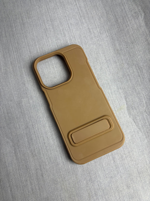 BROWN STAND SILICONE CASE