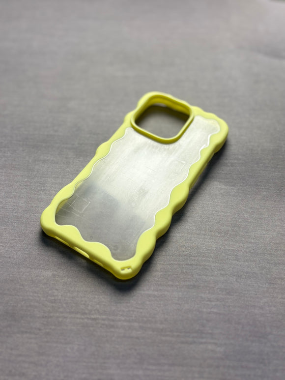 WAVY TRANSPARENT YELLOW CASE