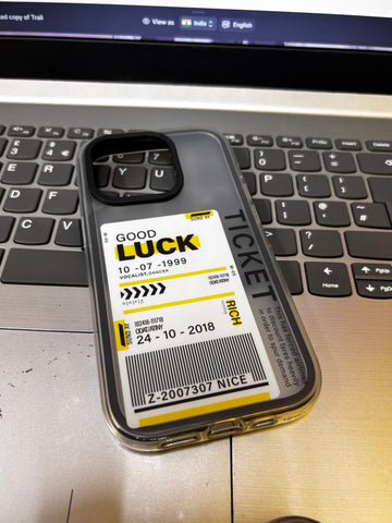 GOOD LUCK HOLOGRAPHIC CASE IP 16 pro