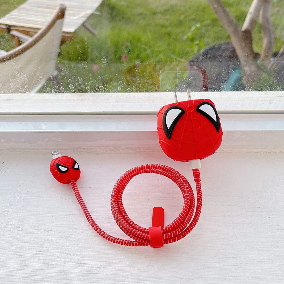 Spiderman Embossed Charger Protection