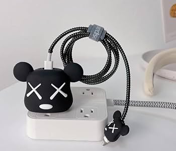 CUTE AUGEN BEAR CHARGER PROTECTION (BLACK)