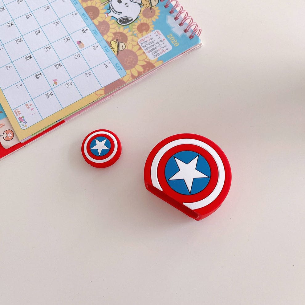 Charger Protection Case Cartoon series - Captain america Shield