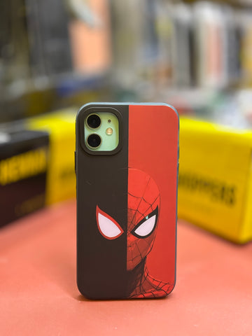 BLACK AND RED HALF FACE Spider-Man