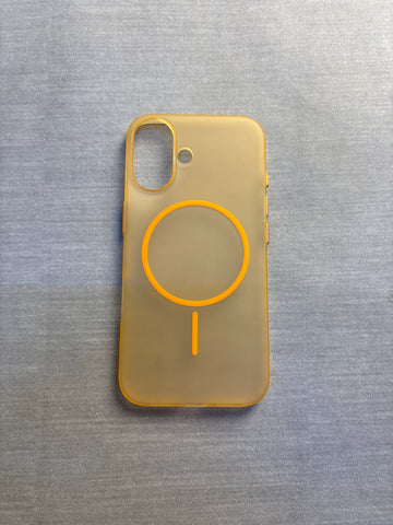 ORANGE TRANSPARENT CASE WITH MAGSAFE