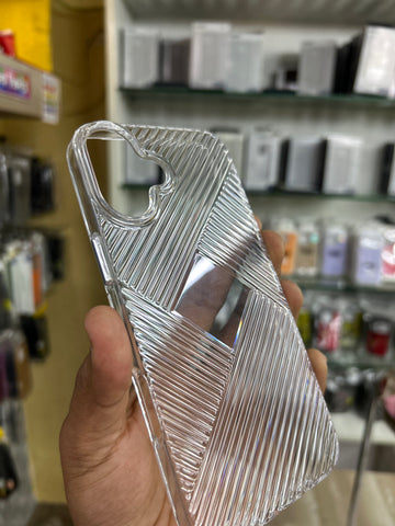 Stripe Transparent Case 16 plus