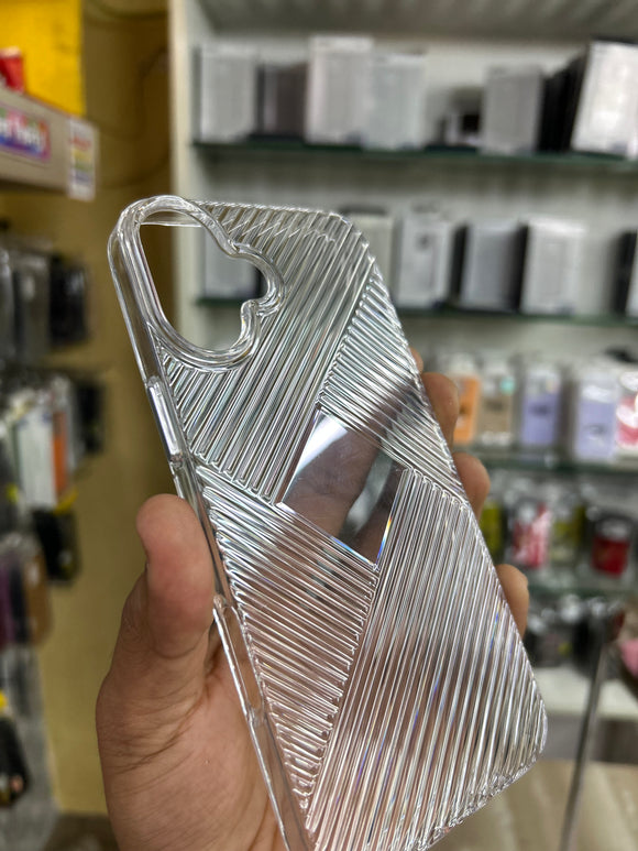 Stripe Transparent Case 16 plus
