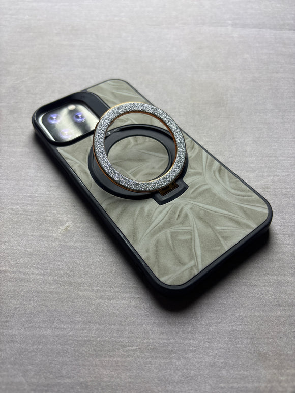 GREY SILVER STAND CASE