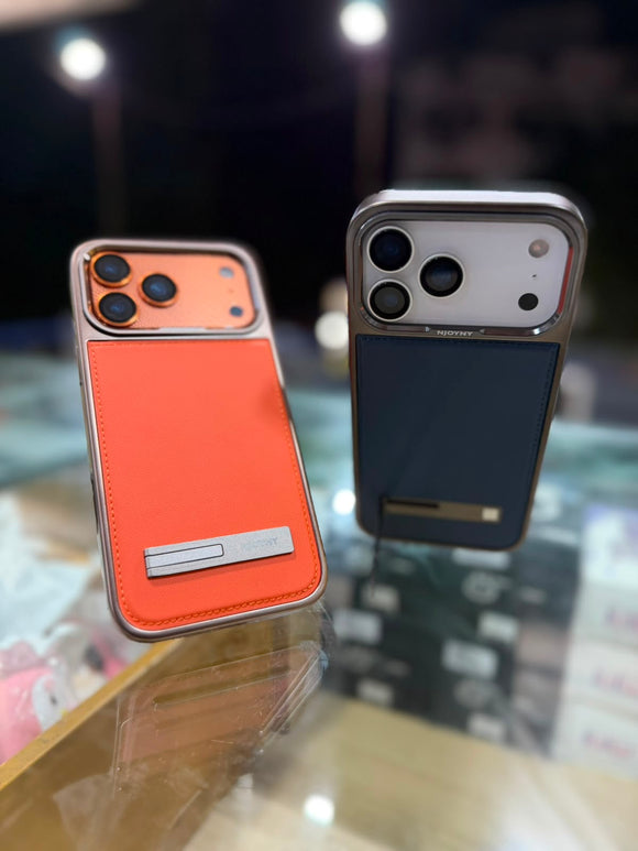 NY LEATHER WITH STAND CASE