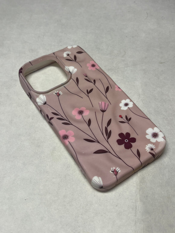 LITE BROWN FLOWERS CASE 13 pro