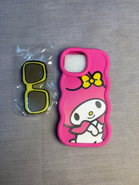 Pink wavy Toy Case