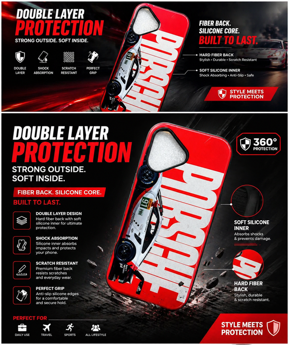Porsche Dual Layer Protection Case