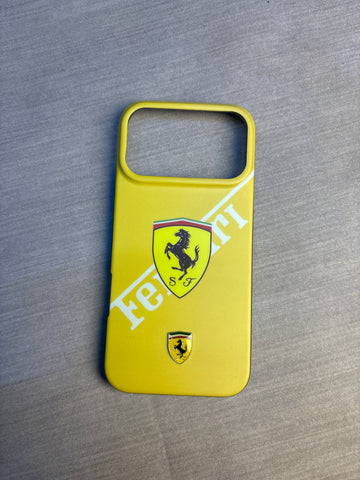 YELLOW LOGO FERRARI