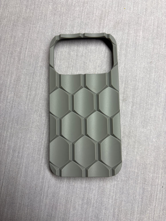 GREY HEXAGON CASE 17 pro