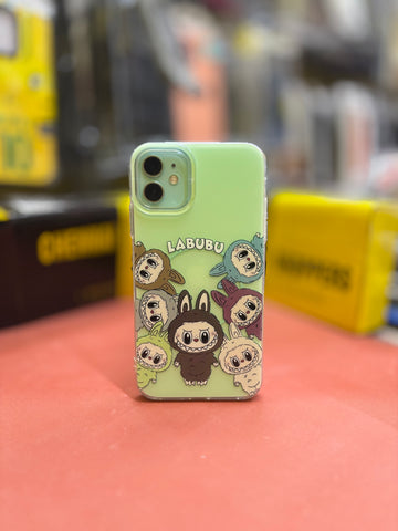 GREEN BRWON LABUBU CASE