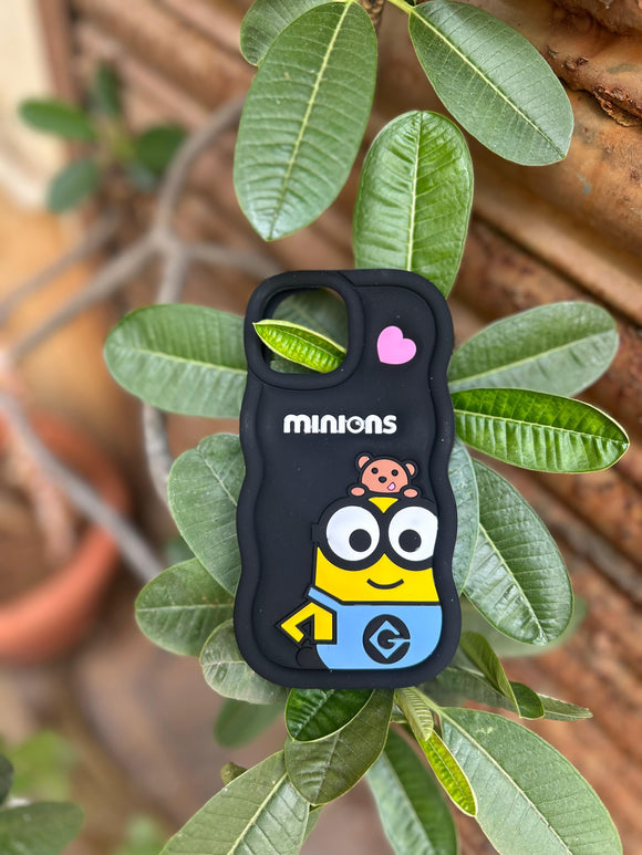 CUTE 3D MINIONS CASE