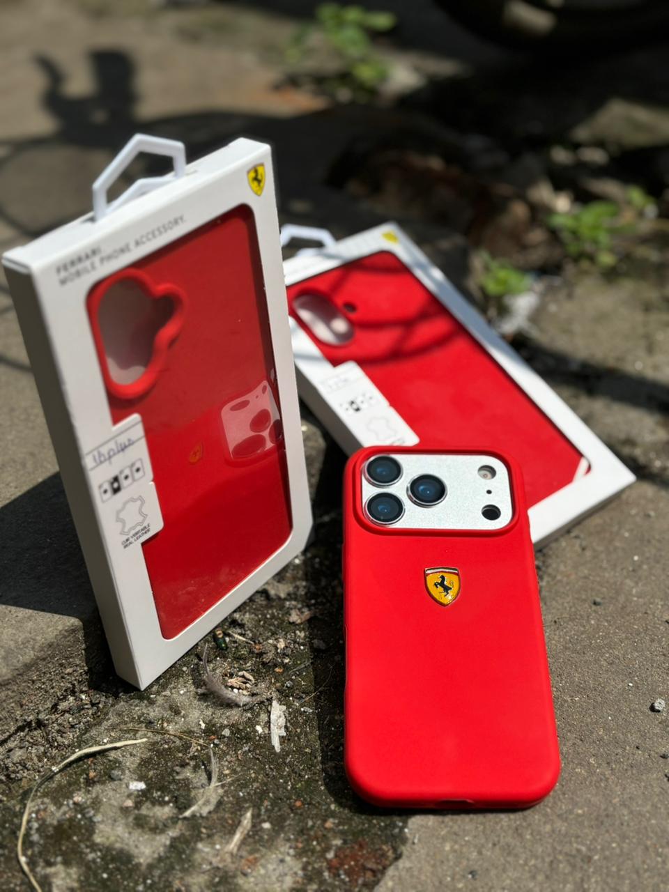 Basic Red Ferrari iphone 15