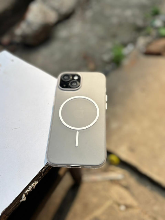 MATTE MAGSAFE TRANSPARENT FIBER CASE IPHONE 14/15 PLUS